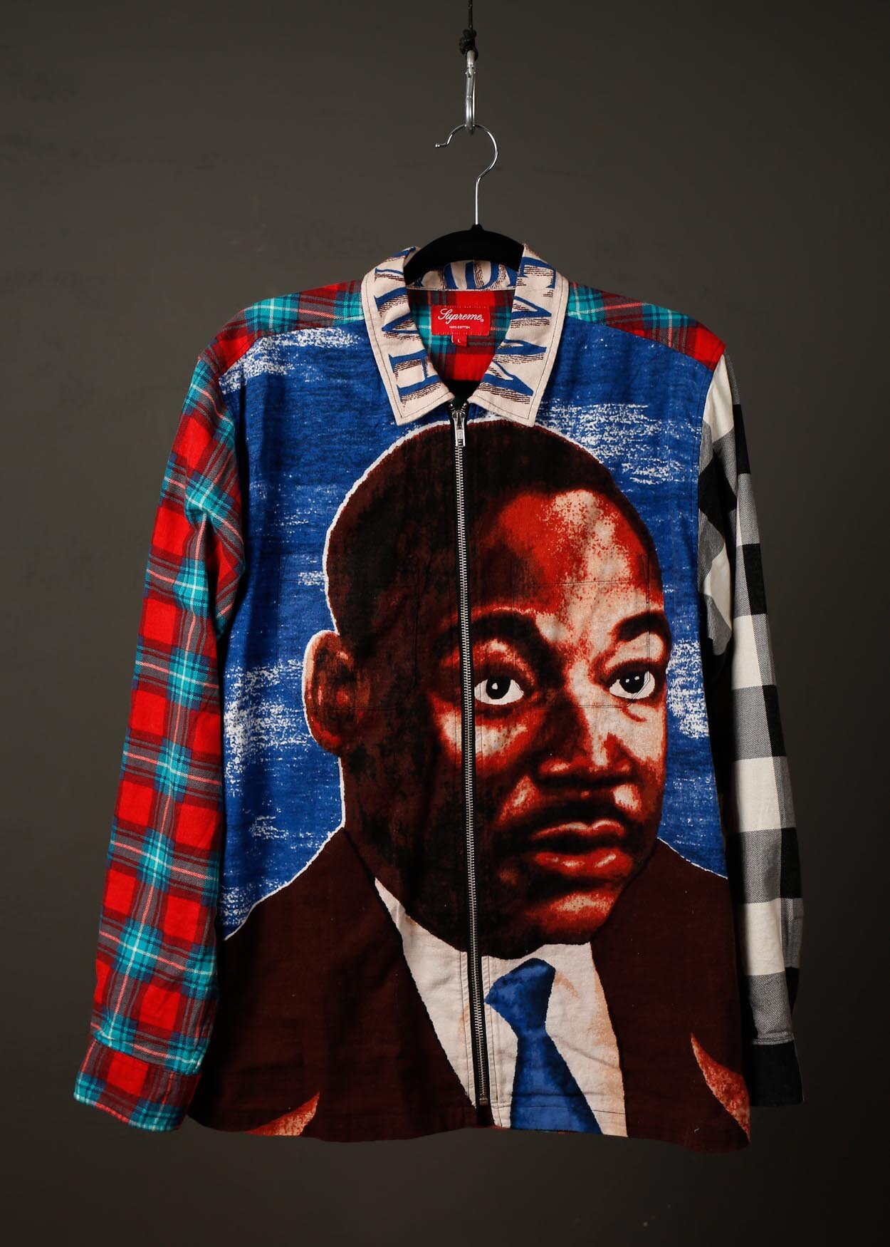 Supreme Martin Luther King Jr. Zip-Up Flannel Shirt — MIRANISHI
